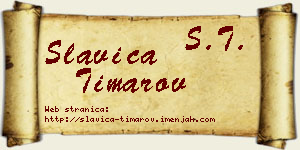 Slavica Timarov vizit kartica